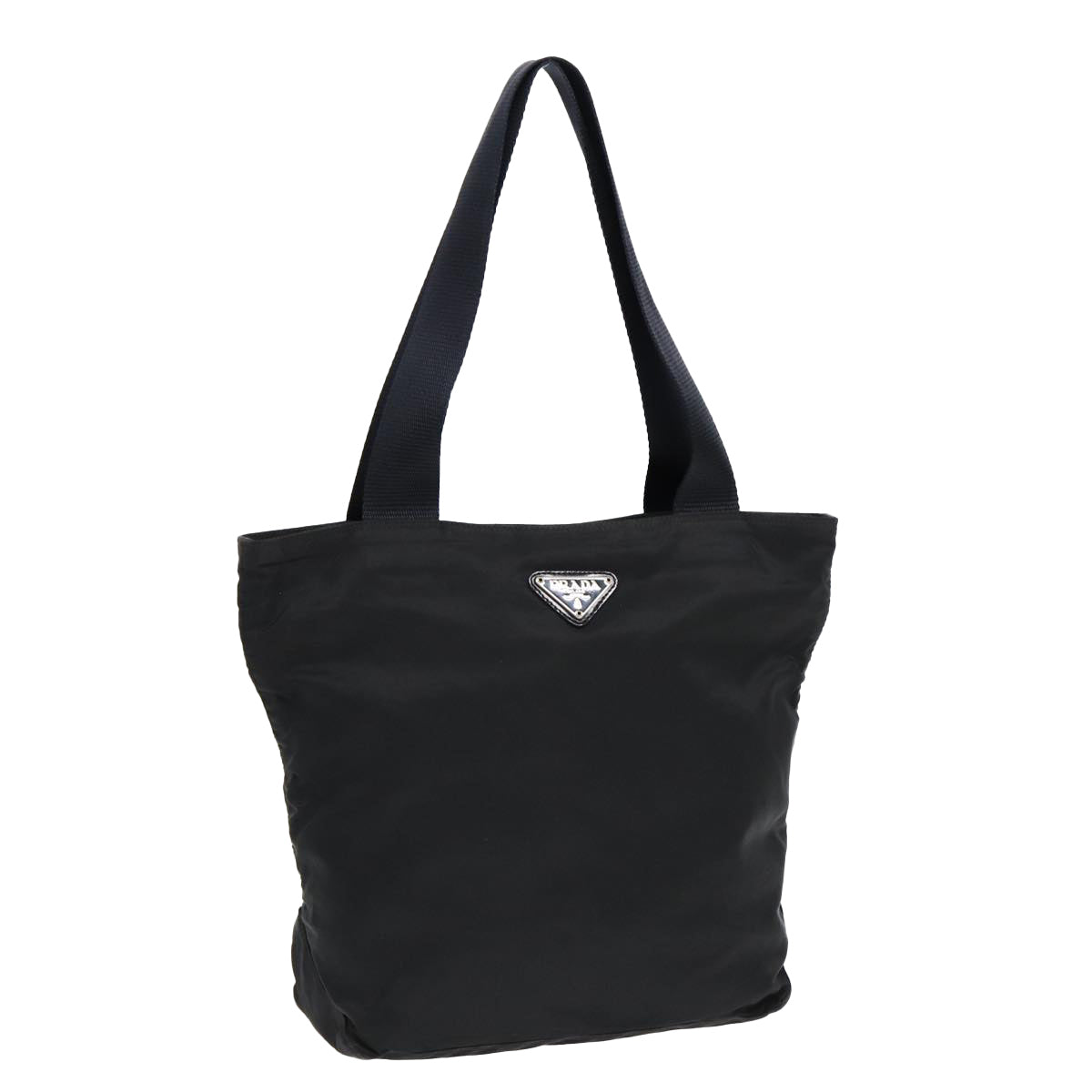 Luxury Prada Shoulder Bag Nylon Black Silver  bs16713