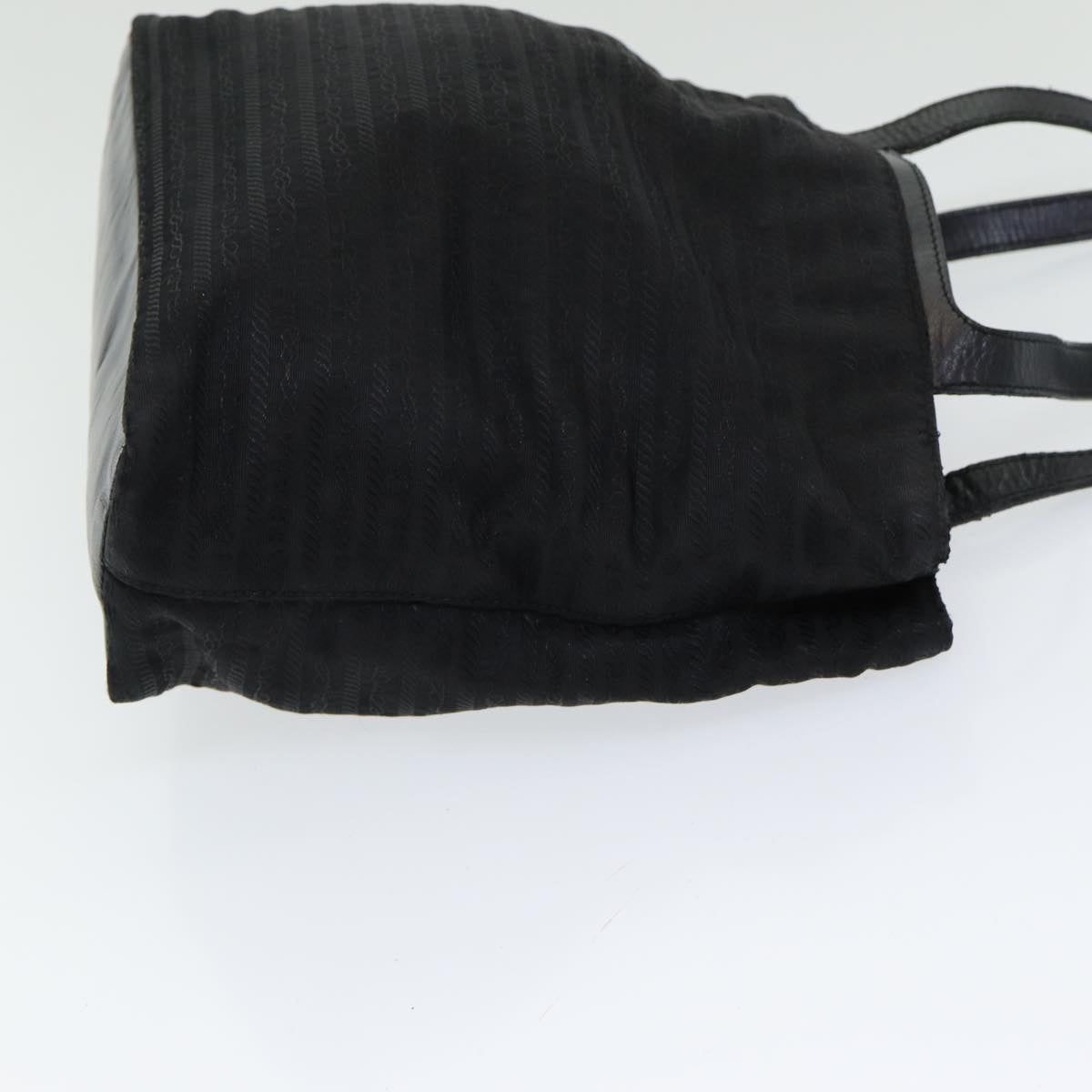 Luxury Prada Tote Bag Nylon Black Silver  bs16718