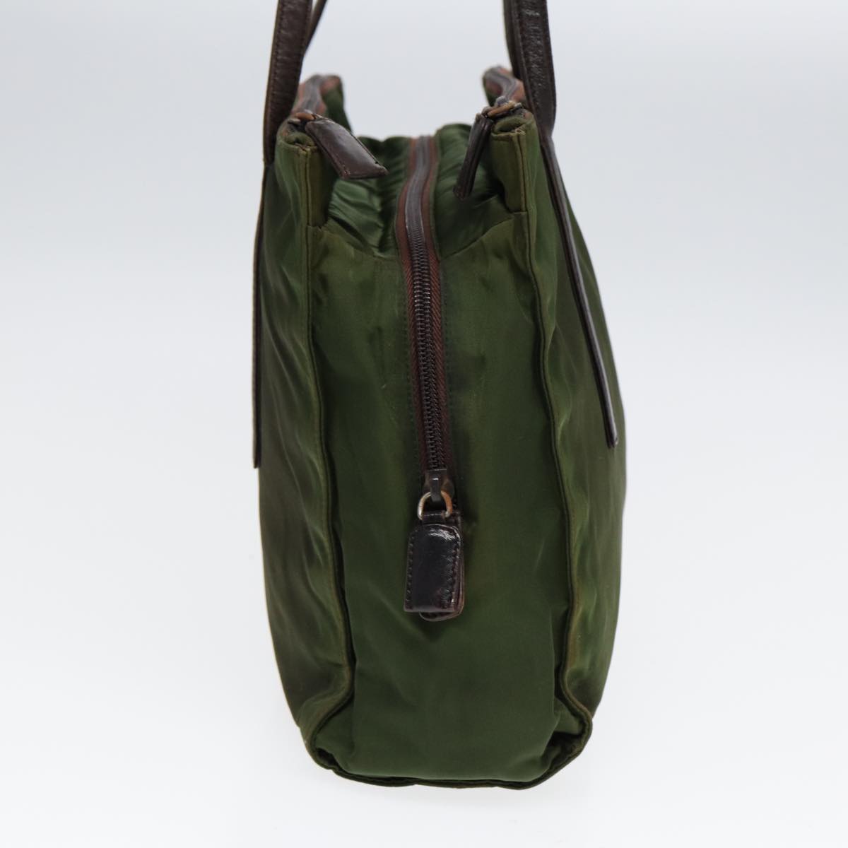 Luxury Prada Shoulder Bag Nylon Khaki Silver  bs16719
