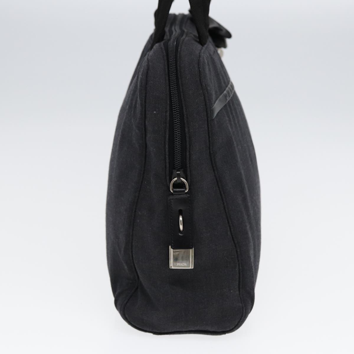 Luxury Prada Sports Hand Bag Canvas Gray Silver  bs16737