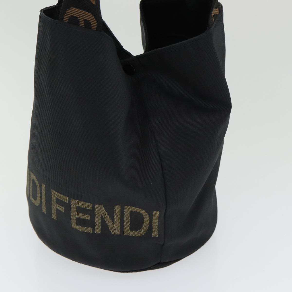 Luxury Fendi Hand Bag Nylon Black Goldbs16741