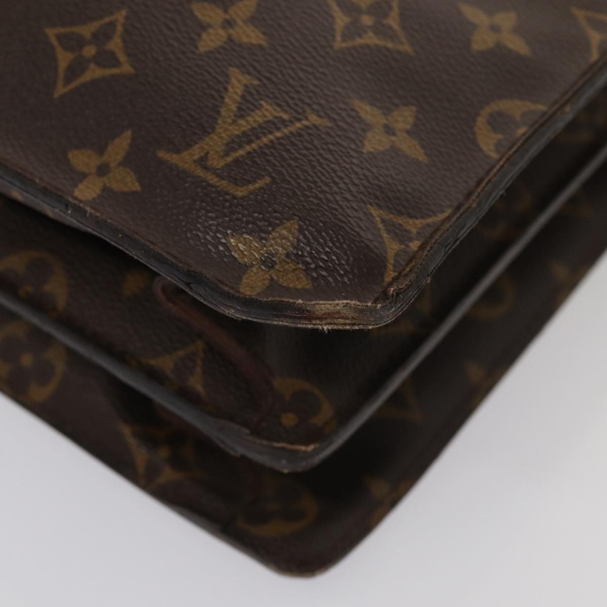 LOUIS VUITTON Monogram Serviette Fermoir Business Bag M53305 LV bs16749
