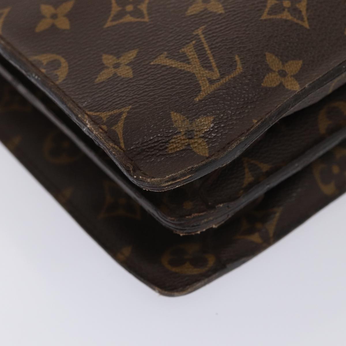 LOUIS VUITTON Monogram Serviette Fermoir Business Bag M53305 LV bs16749