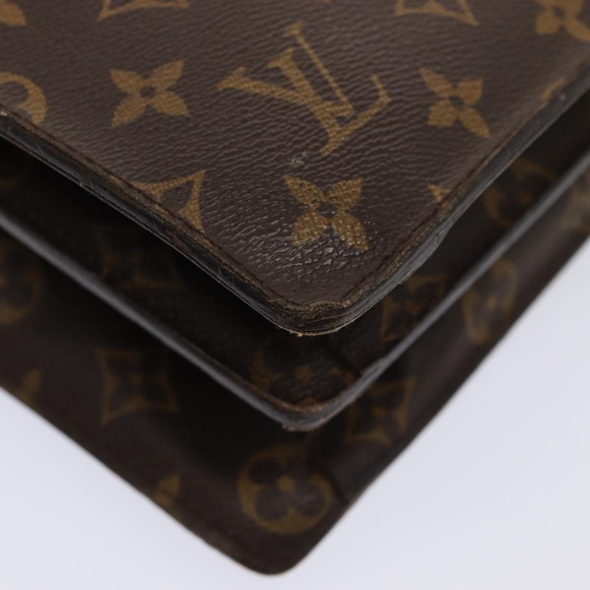 LOUIS VUITTON Monogram Serviette Fermoir Business Bag M53305 LV bs16749