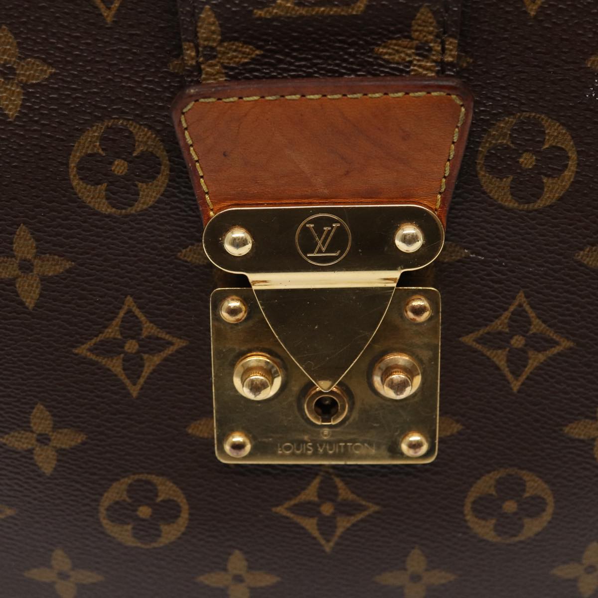 LOUIS VUITTON Monogram Serviette Fermoir Business Bag M53305 LV bs16749