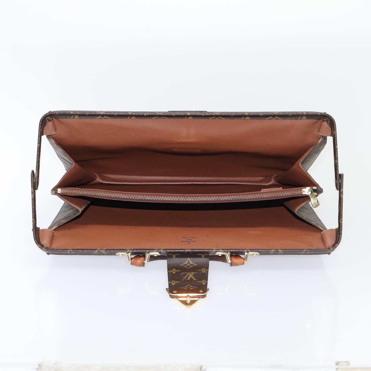 LOUIS VUITTON Monogram Serviette Fermoir Business Bag M53305 LV bs16749