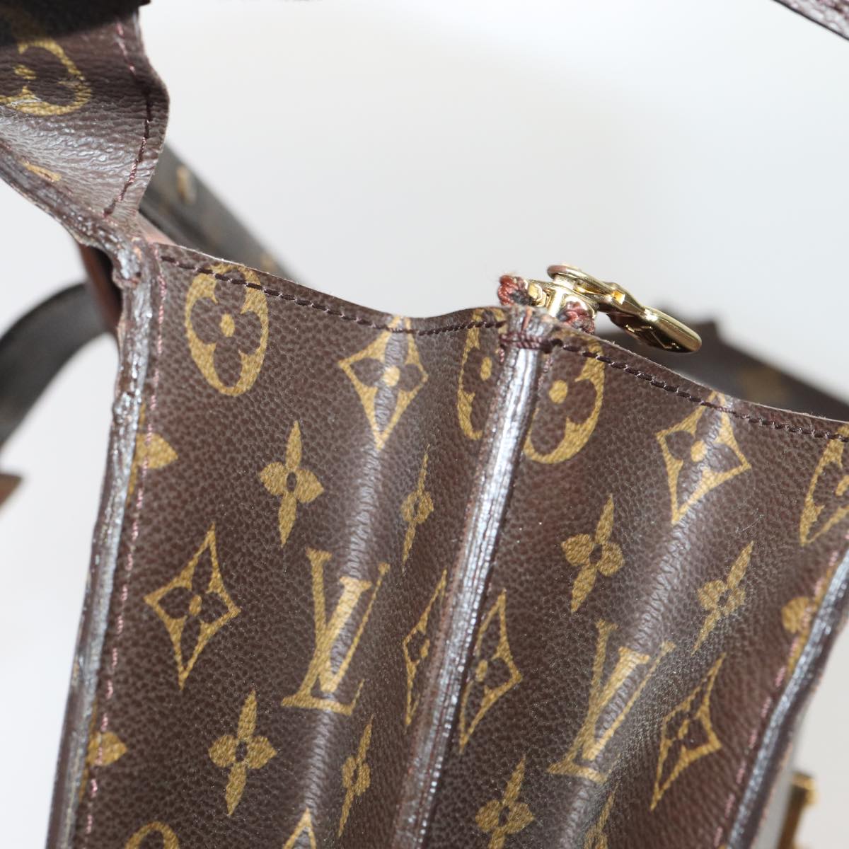 LOUIS VUITTON Monogram Serviette Fermoir Business Bag M53305 LV bs16749