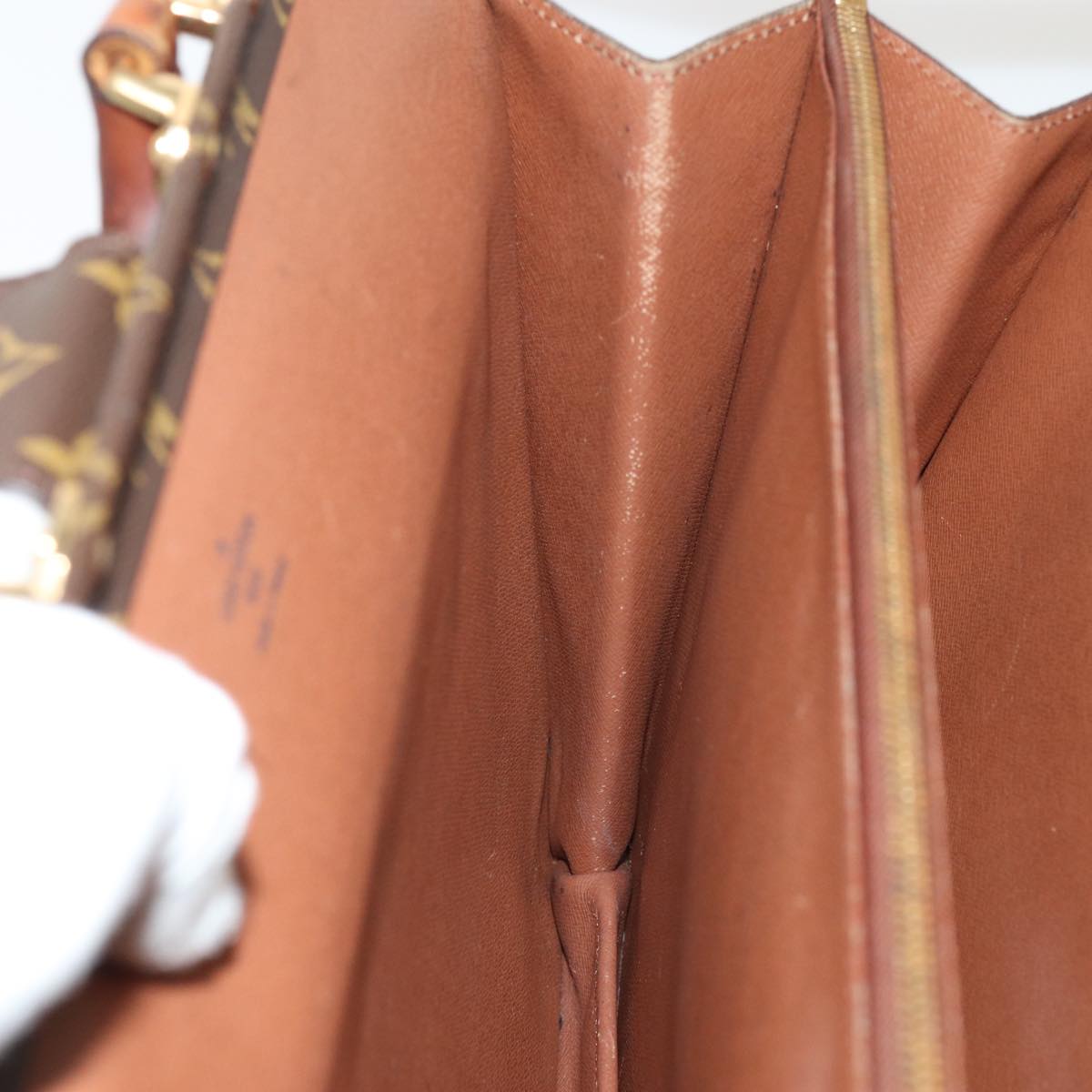 LOUIS VUITTON Monogram Serviette Fermoir Business Bag M53305 LV bs16749