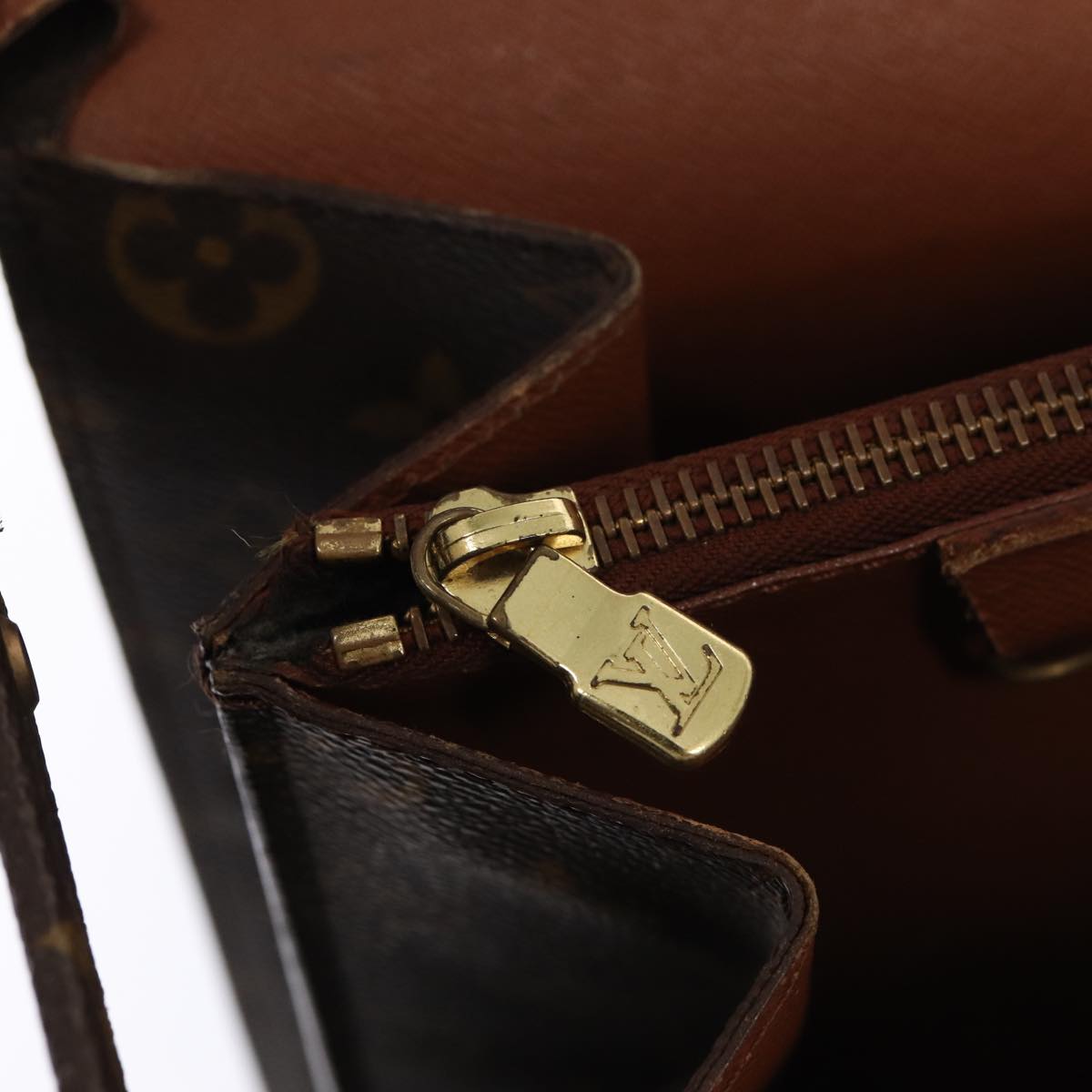 LOUIS VUITTON Monogram Serviette Fermoir Business Bag M53305 LV bs16749