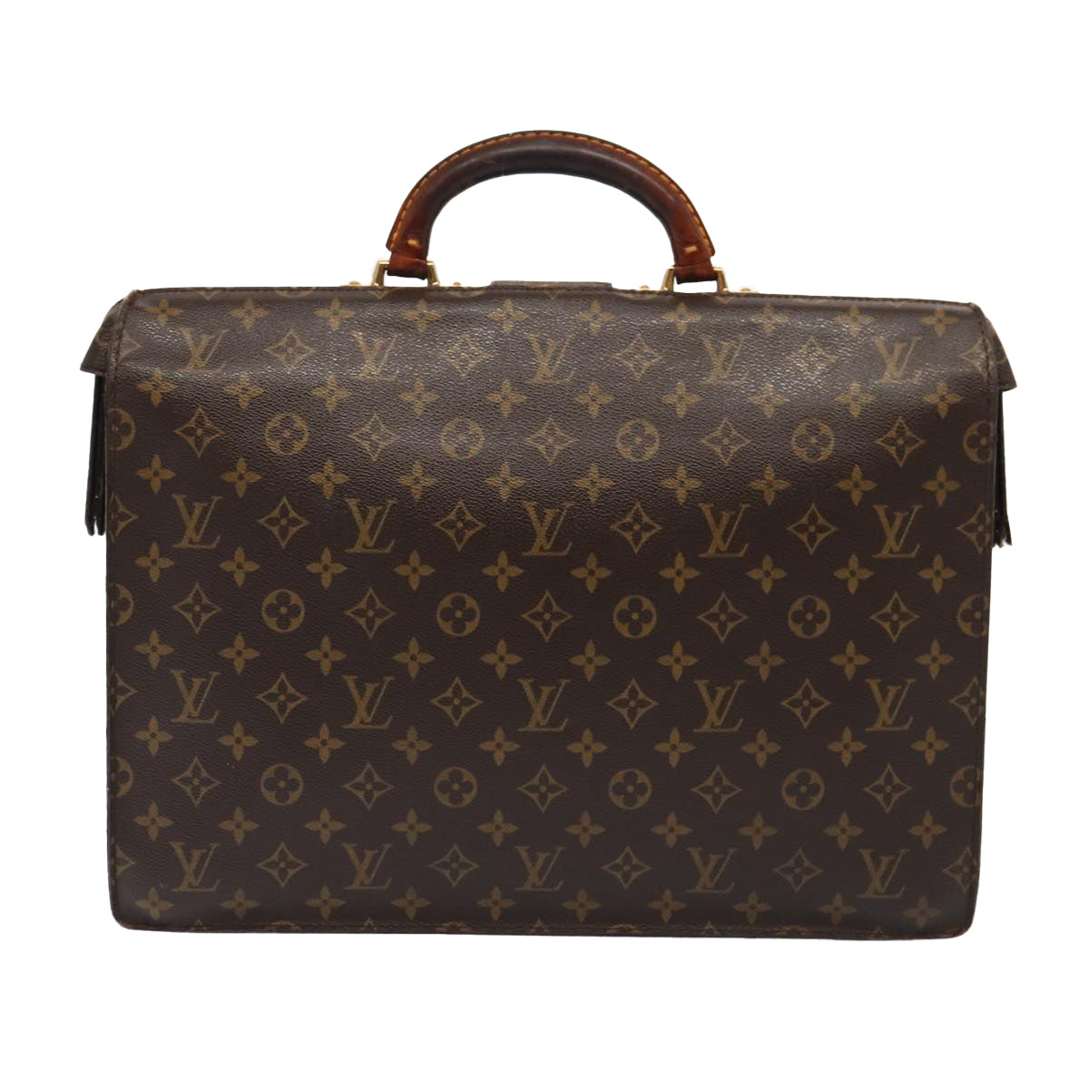 LOUIS VUITTON Monogram Serviette Fermoir Business Bag M53305 LV bs16749