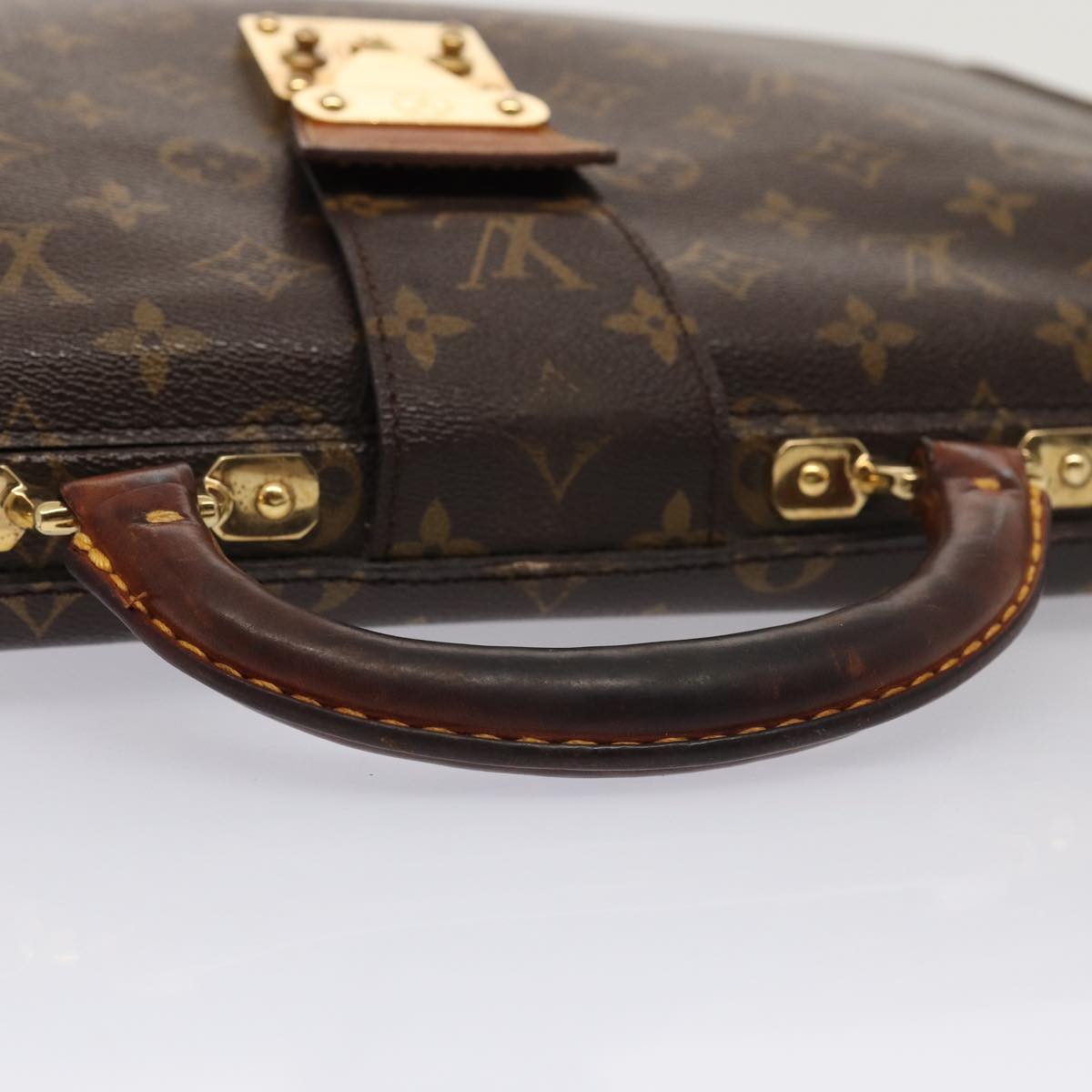 LOUIS VUITTON Monogram Serviette Fermoir Business Bag M53305 LV bs16749