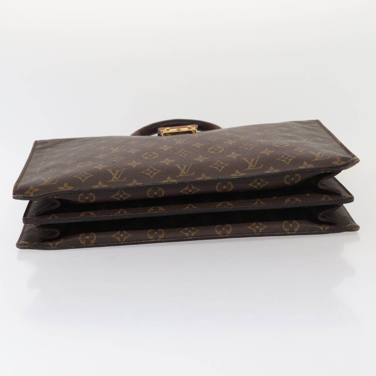 LOUIS VUITTON Monogram Serviette Fermoir Business Bag M53305 LV bs16749