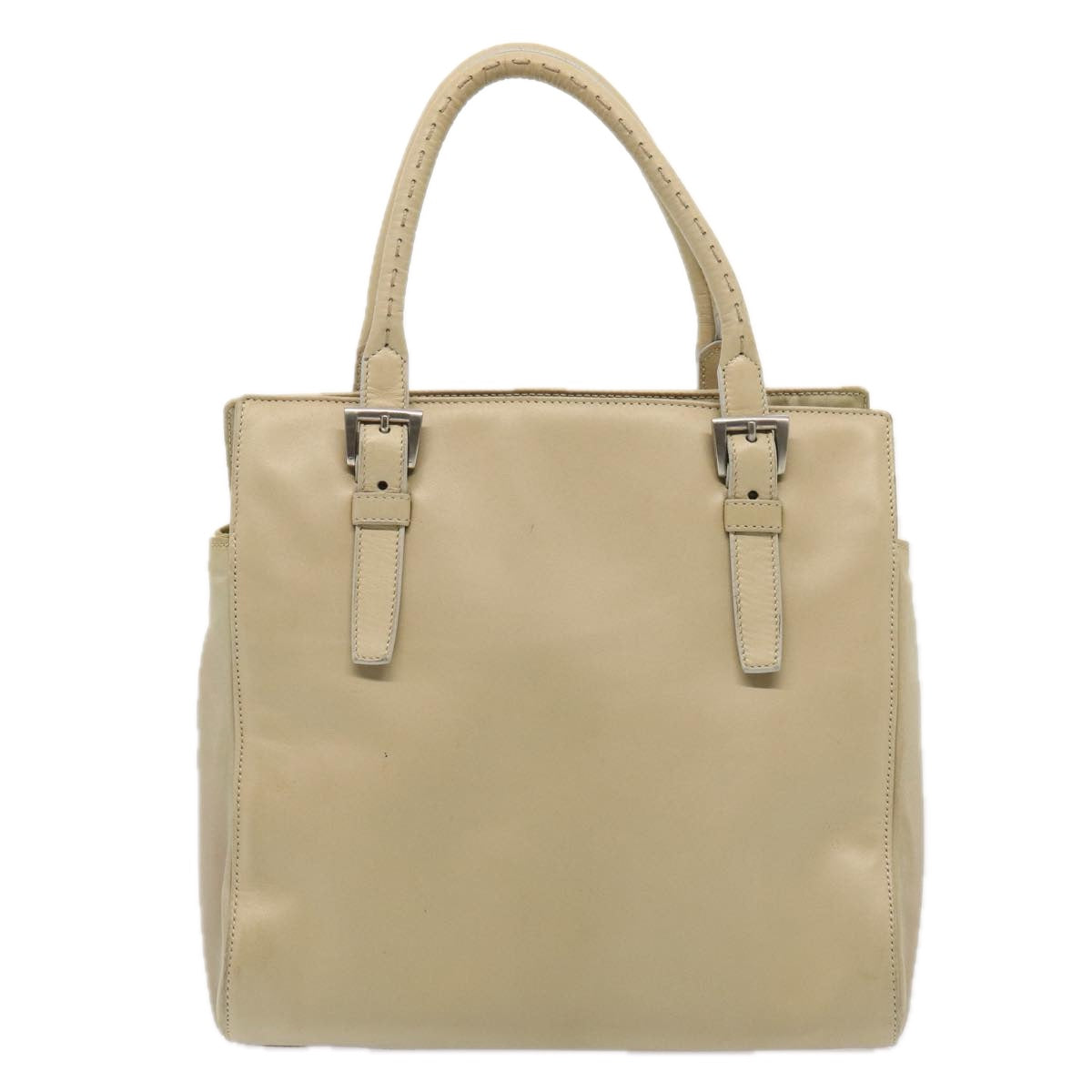 Luxury Prada Hand Bag Leather Beige  bs16865