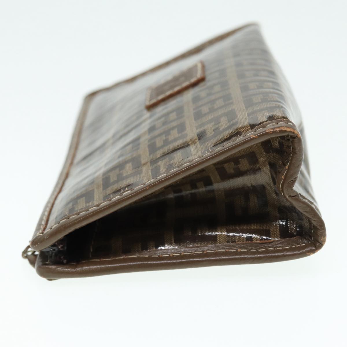 Luxury Fendi Zucchino Canvas Pouch Brownbs16934