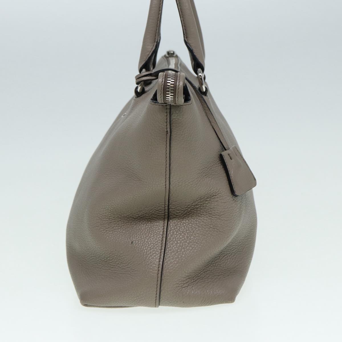 Luxury Prada Hand Bag Leather Gray Silver  bs16963
