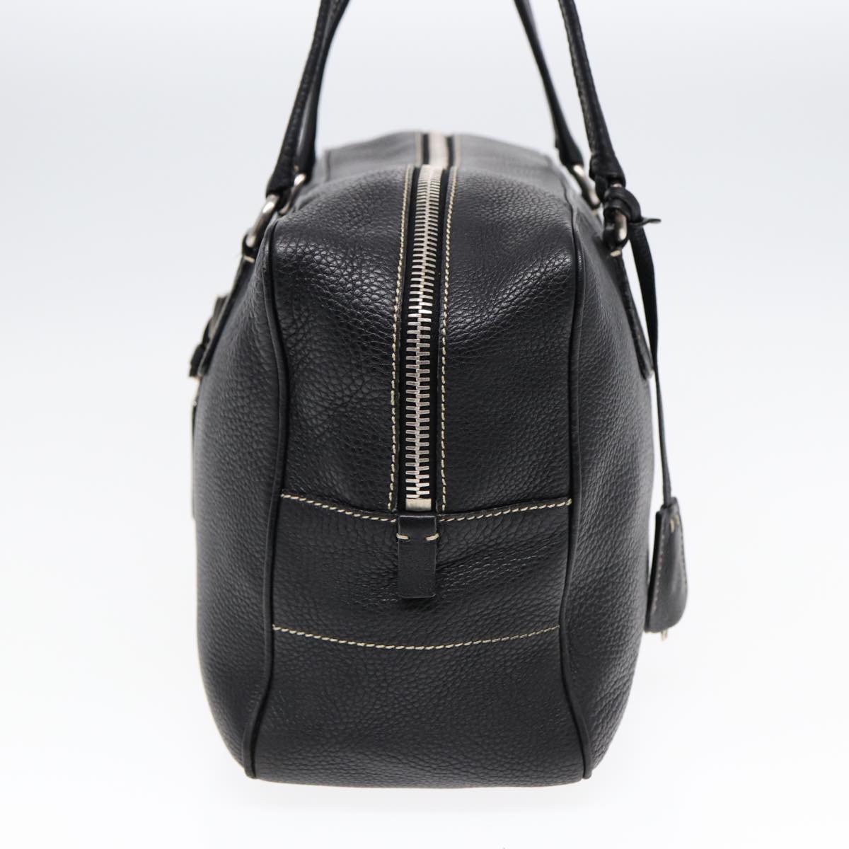 Luxury Prada Tote Bag Leather Black Silver  bs16964