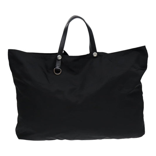 Luxury Prada Tote Bag Nylon Black Silver  bs17013