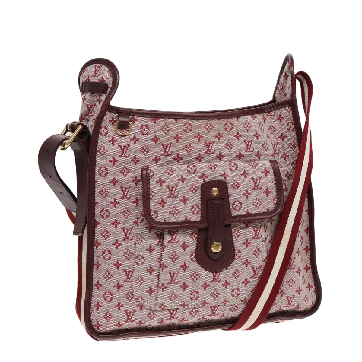 LOUIS VUITTON Monogram Mini Besace Mary Kate Bag Red M92321 LV bs17037