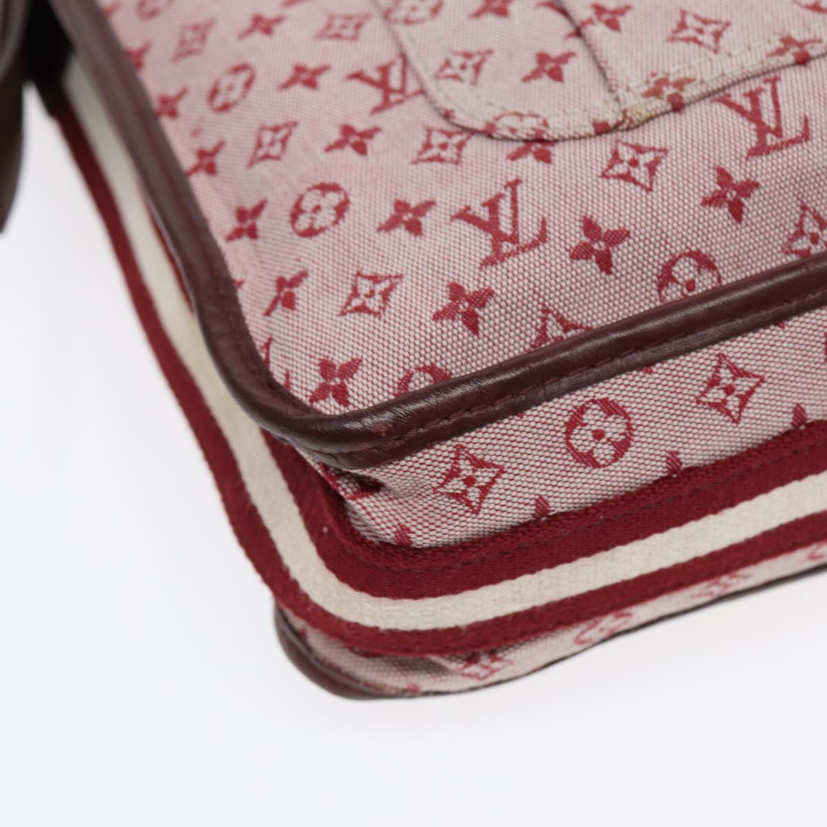 LOUIS VUITTON Monogram Mini Besace Mary Kate Bag Red M92321 LV bs17037
