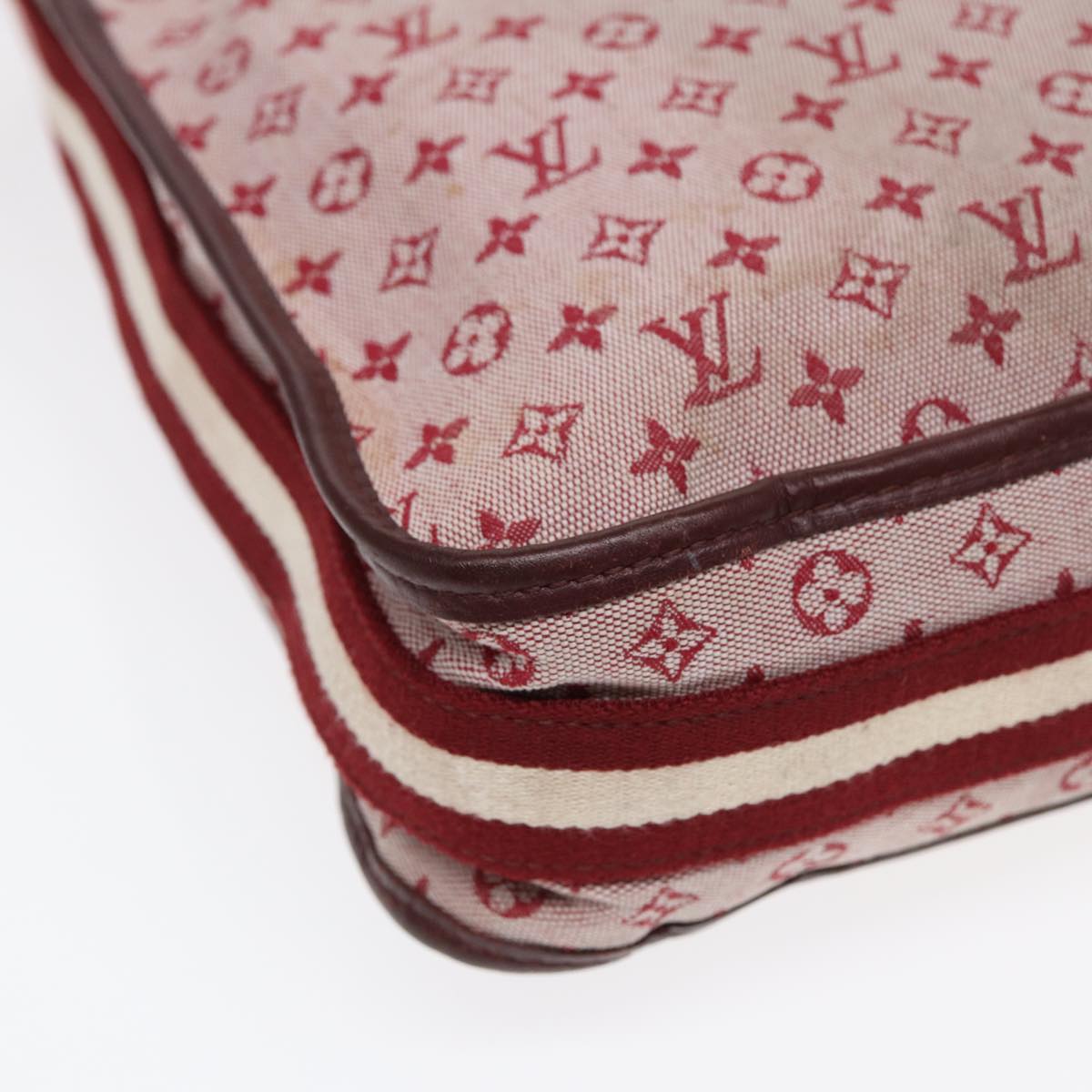 LOUIS VUITTON Monogram Mini Besace Mary Kate Bag Red M92321 LV bs17037