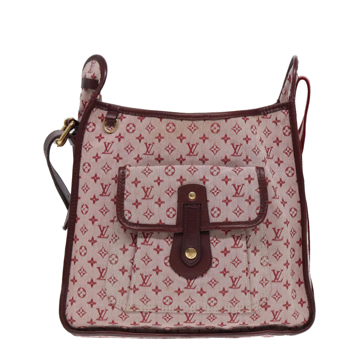 LOUIS VUITTON Monogram Mini Besace Mary Kate Bag Red M92321 LV bs17037