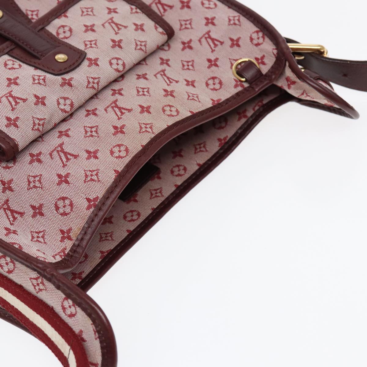 LOUIS VUITTON Monogram Mini Besace Mary Kate Bag Red M92321 LV bs17037