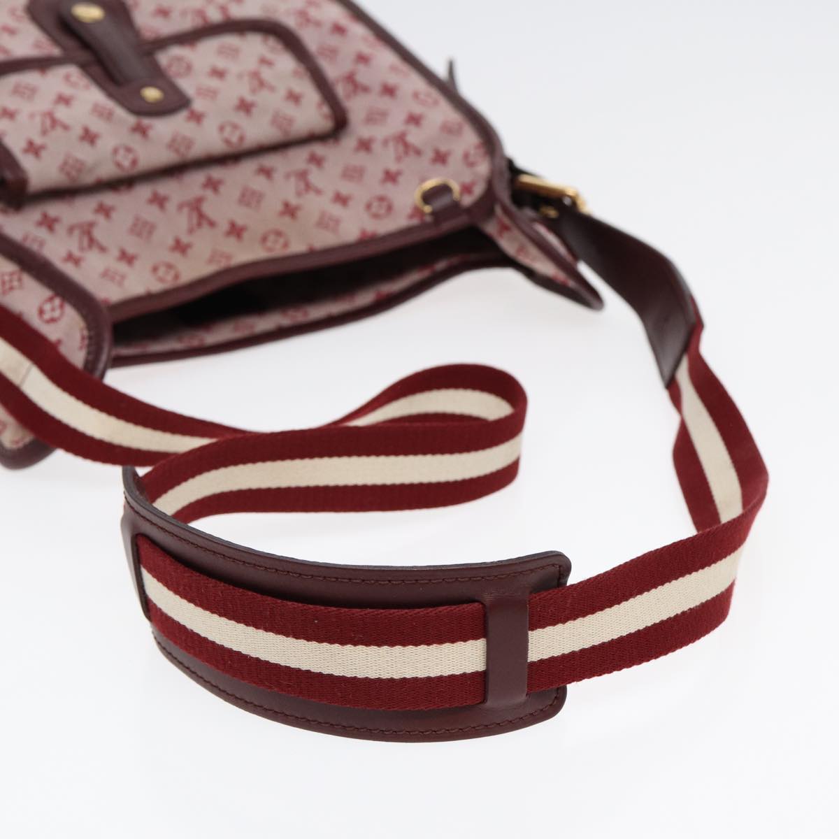 LOUIS VUITTON Monogram Mini Besace Mary Kate Bag Red M92321 LV bs17037