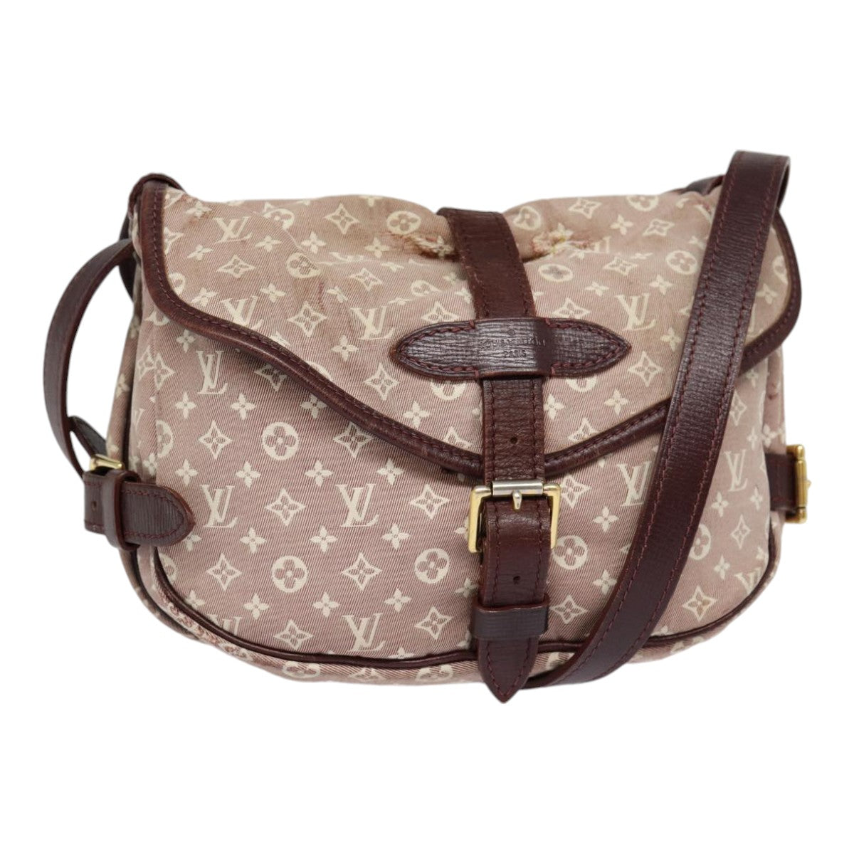 LOUIS VUITTON Monogram Idylle Saumur PM Shoulder Bag Sepia M40669 bs17039