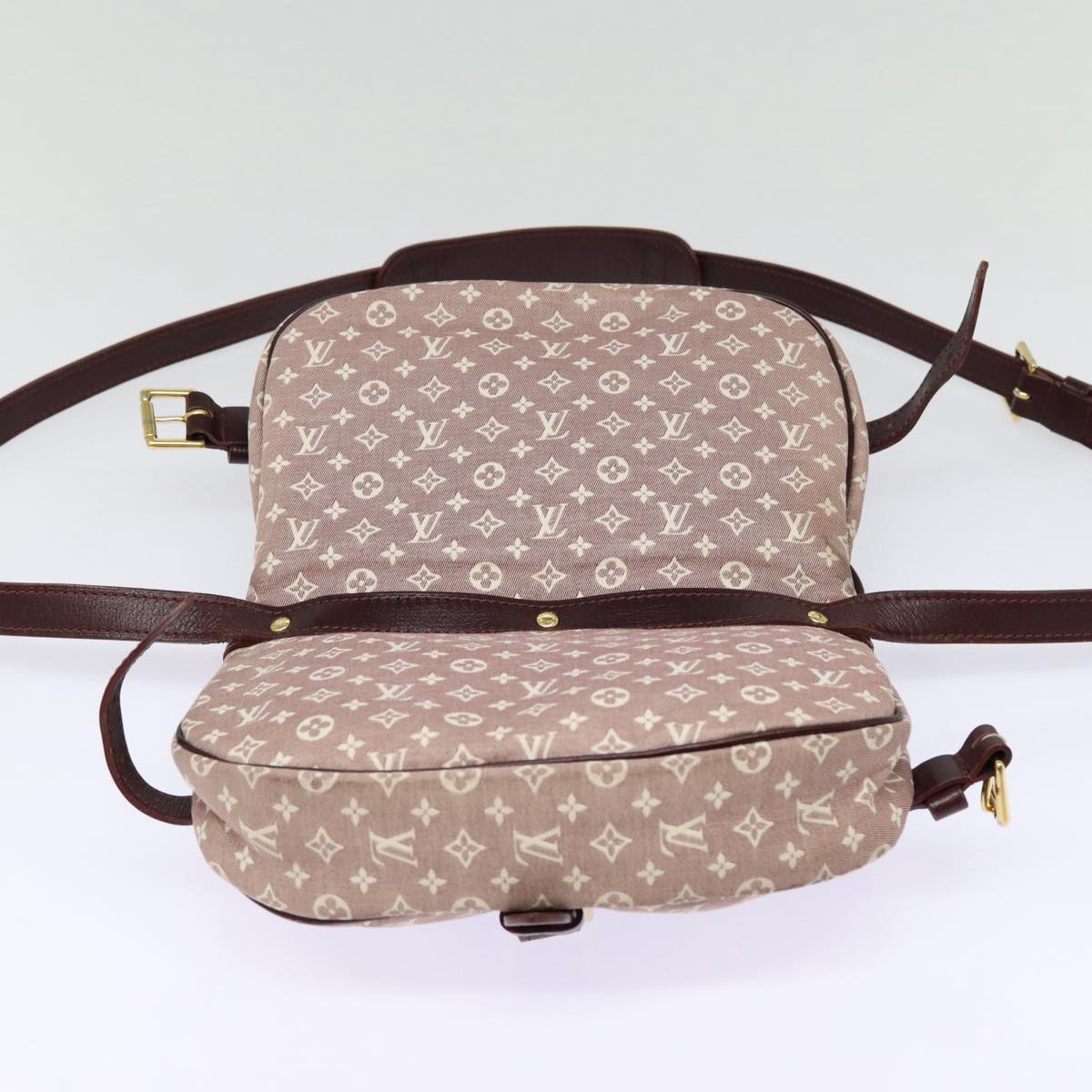 LOUIS VUITTON Monogram Idylle Saumur PM Shoulder Bag Sepia M40669 bs17039