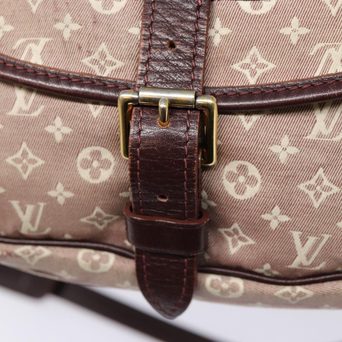LOUIS VUITTON Monogram Idylle Saumur PM Shoulder Bag Sepia M40669 bs17039