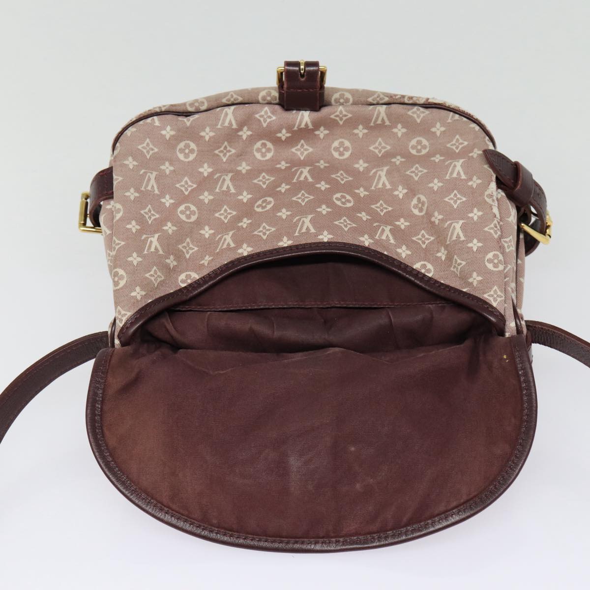 LOUIS VUITTON Monogram Idylle Saumur PM Shoulder Bag Sepia M40669 bs17039