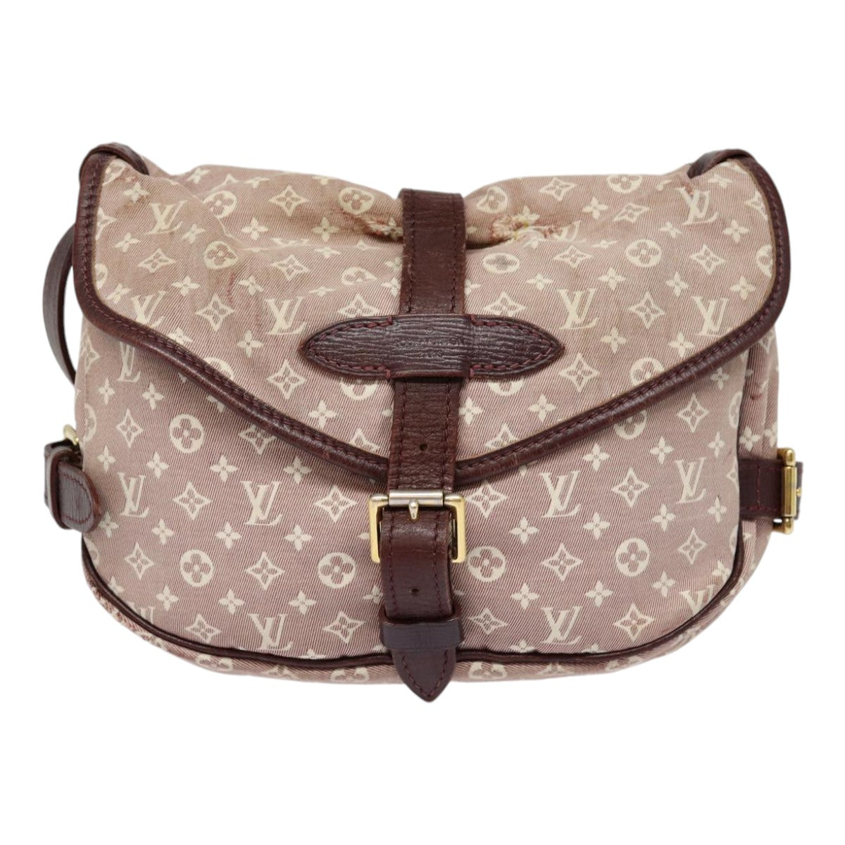 LOUIS VUITTON Monogram Idylle Saumur PM Shoulder Bag Sepia M40669 bs17039