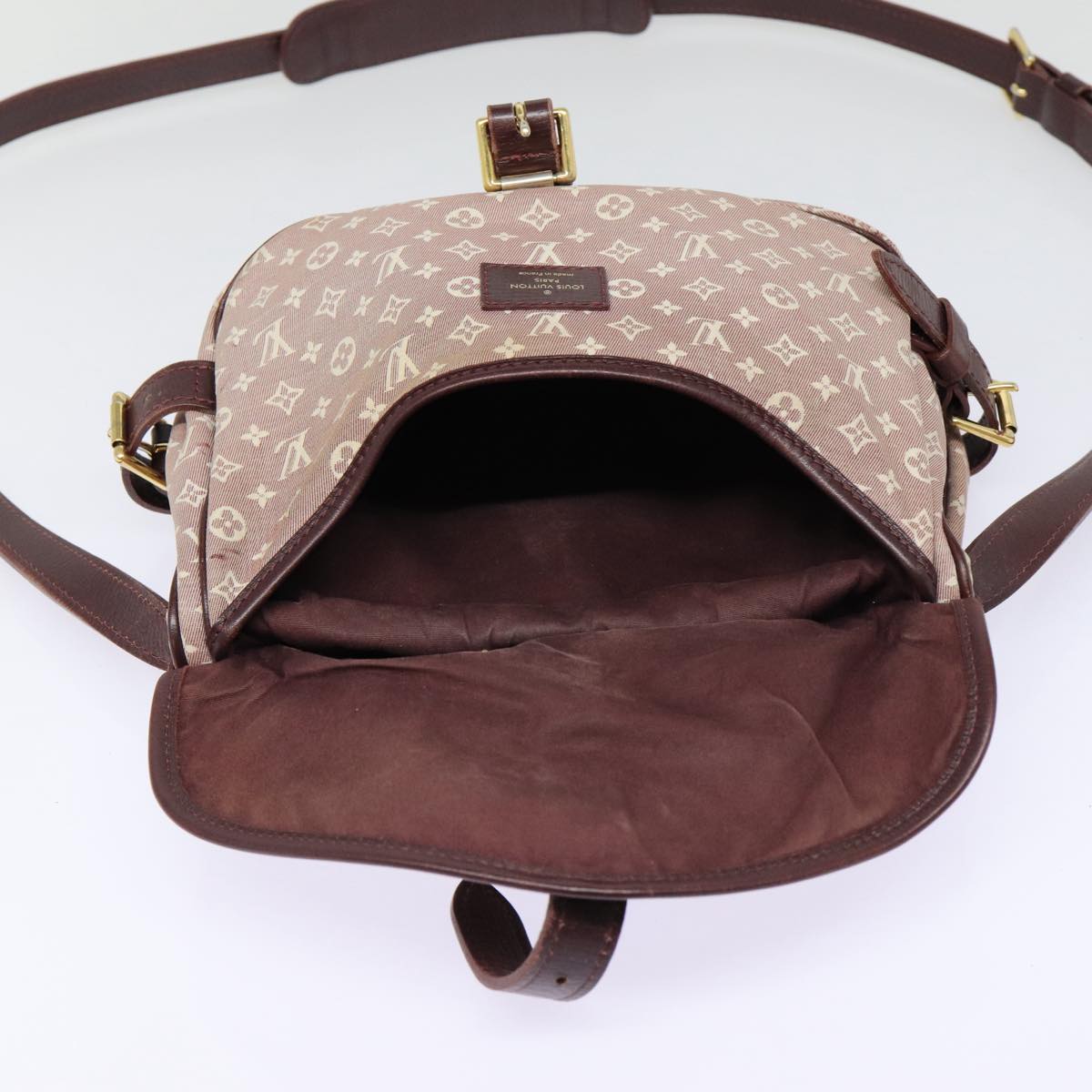 LOUIS VUITTON Monogram Idylle Saumur PM Shoulder Bag Sepia M40669 bs17039