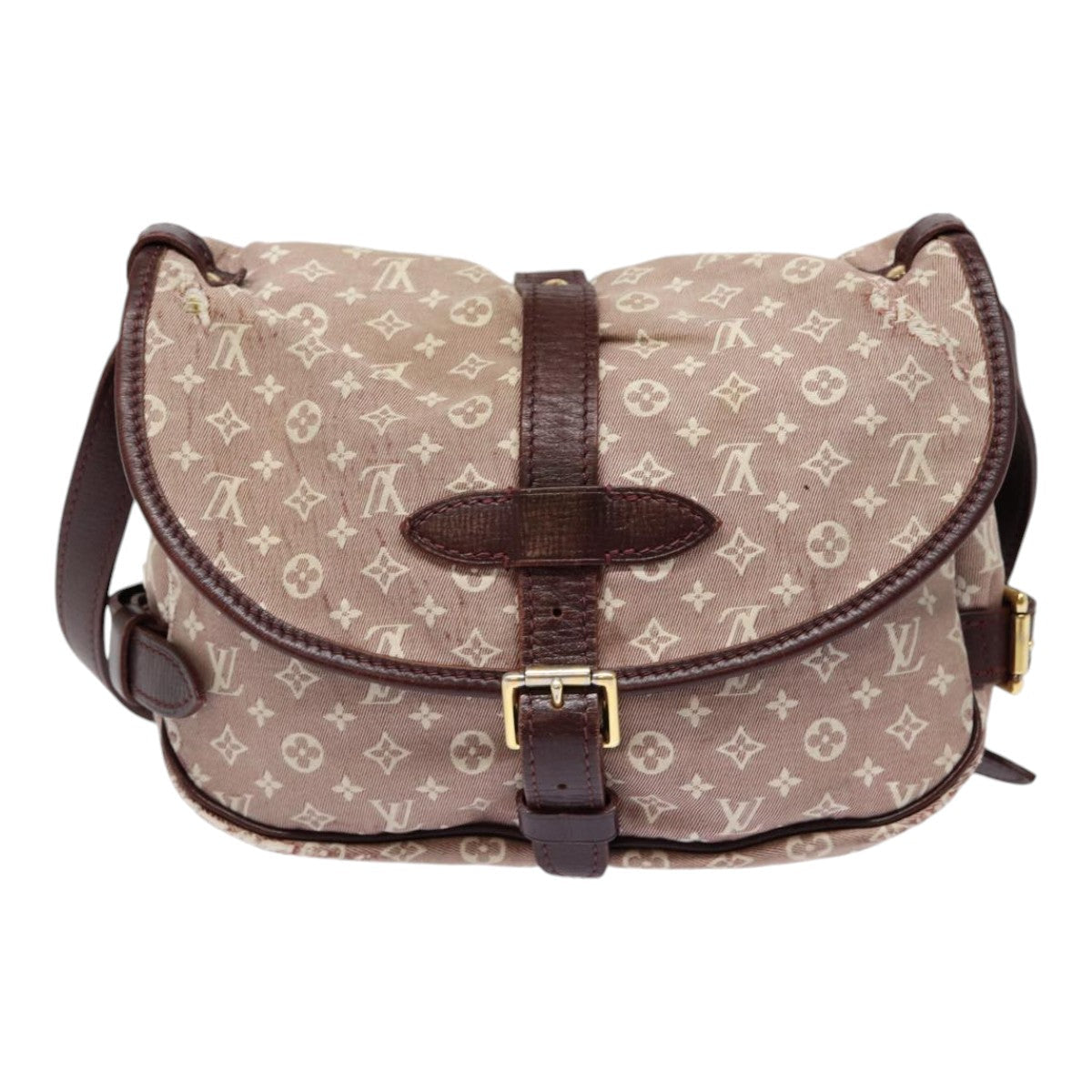 LOUIS VUITTON Monogram Idylle Saumur PM Shoulder Bag Sepia M40669 bs17039