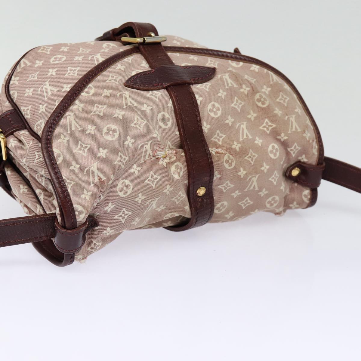 LOUIS VUITTON Monogram Idylle Saumur PM Shoulder Bag Sepia M40669 bs17039