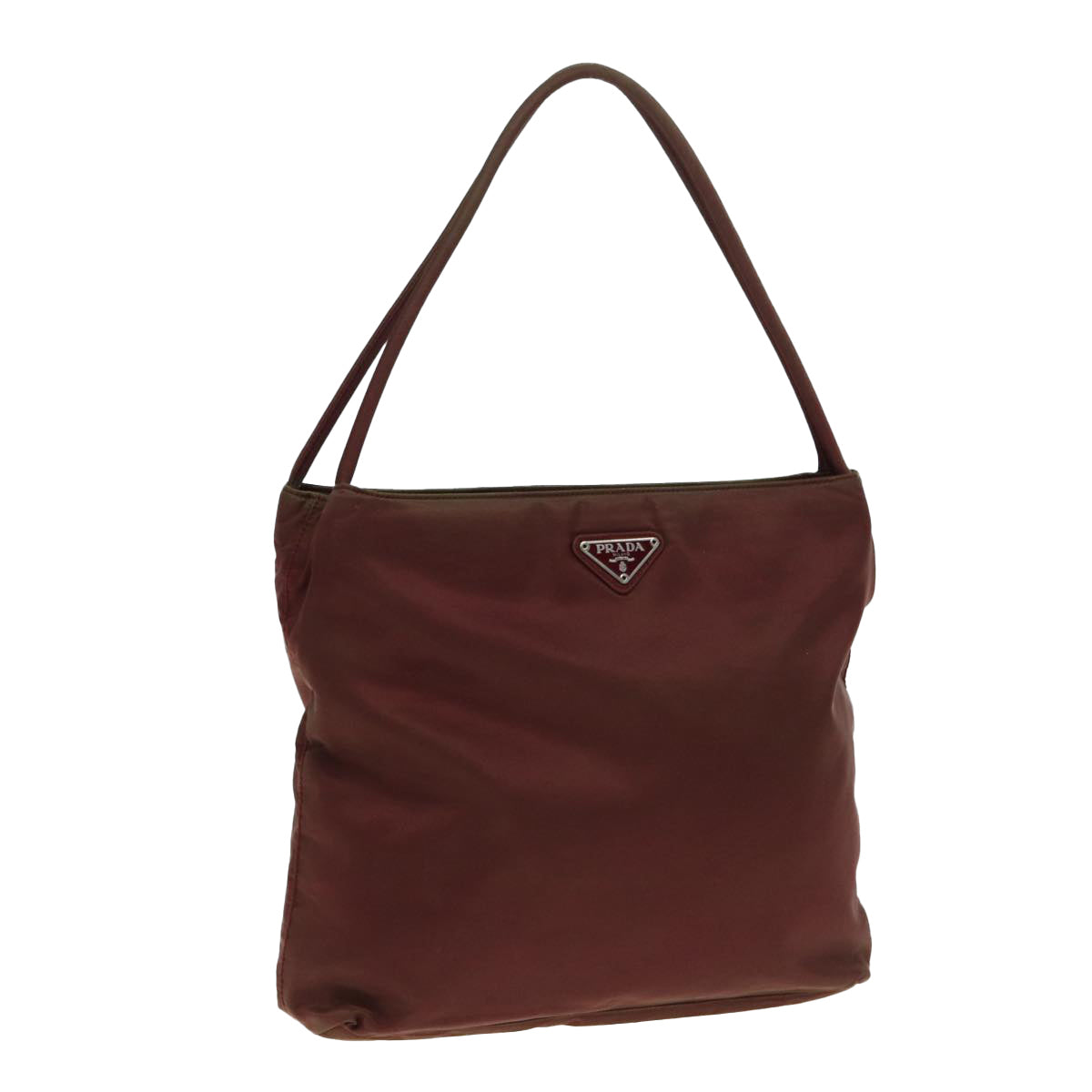 Luxury Prada Tote Bag Nylon Red Silver  bs17048