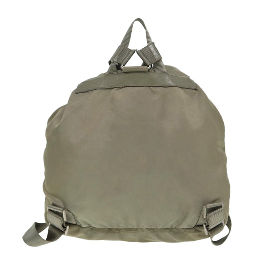 Luxury Prada Backpack Nylon Beige Silver  bs17050