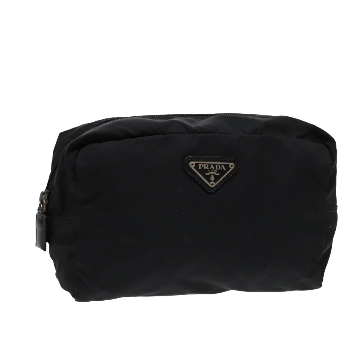 Luxury Prada Pouch Nylon Black Silver  bs17057