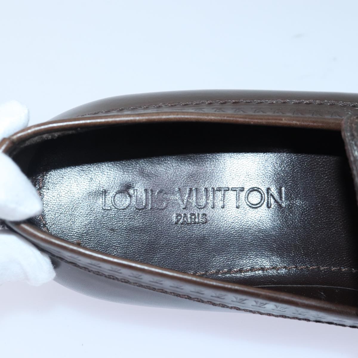 LOUIS VUITTON shoes Leather 7 Brown LV bs17139
