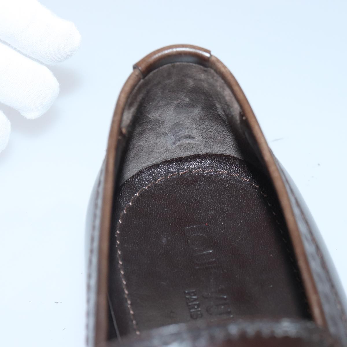 LOUIS VUITTON shoes Leather 7 Brown LV bs17139