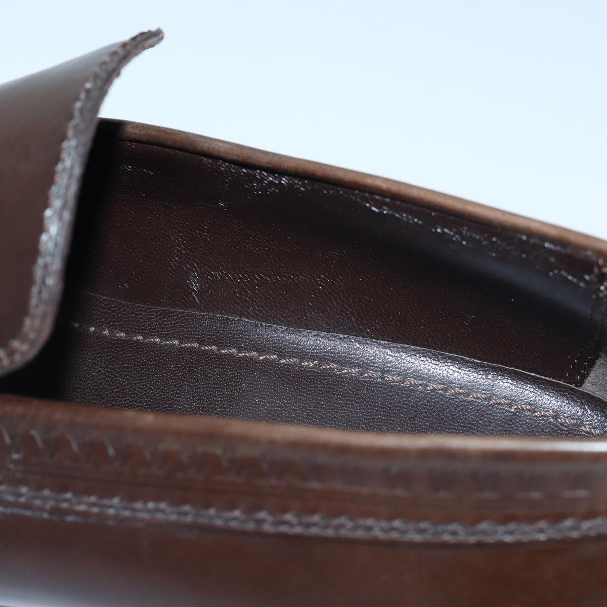 LOUIS VUITTON shoes Leather 7 Brown LV bs17139