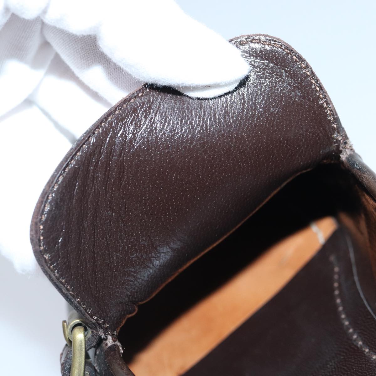 LOUIS VUITTON shoes Leather 7 Brown LV bs17139