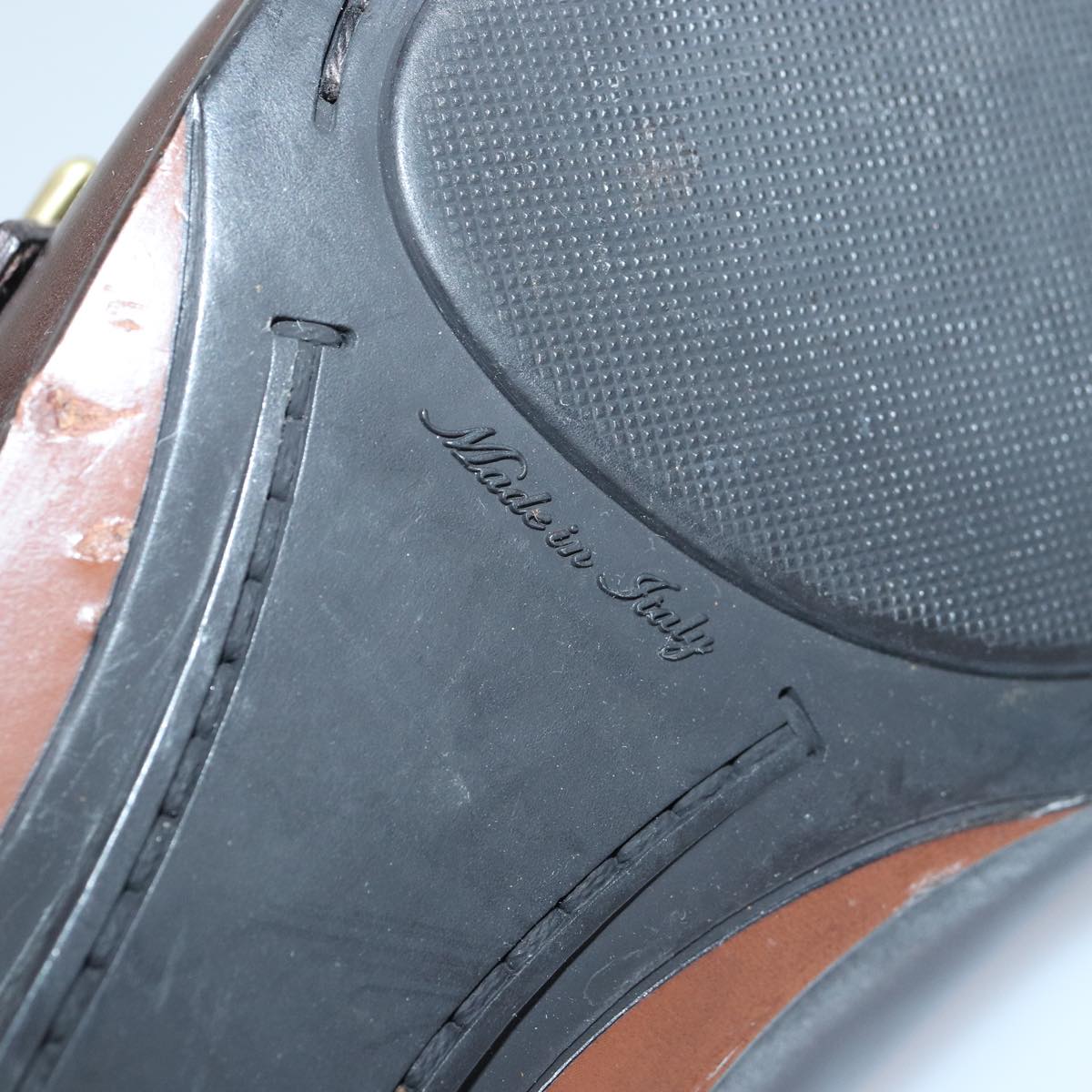 LOUIS VUITTON shoes Leather 7 Brown LV bs17139