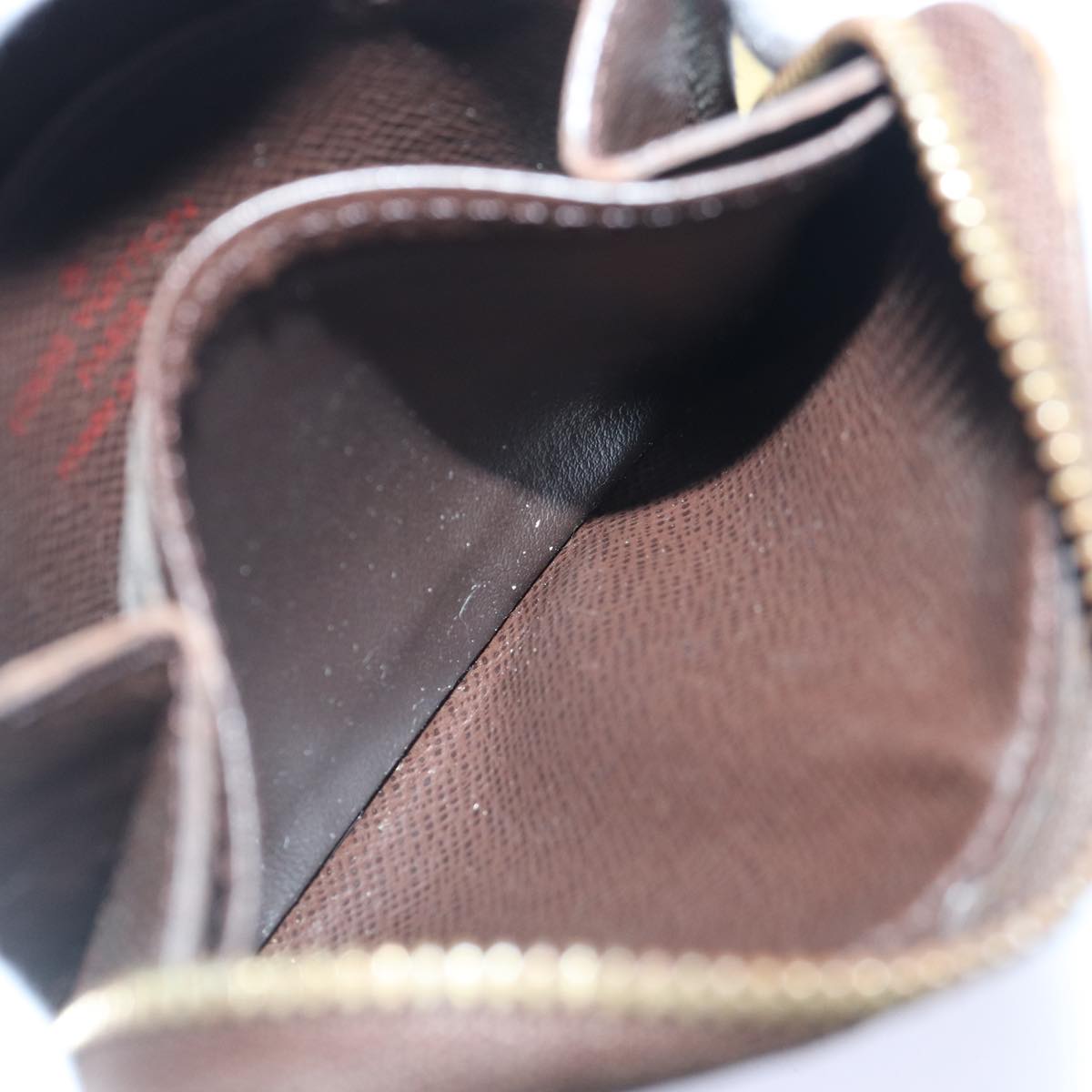 LOUIS VUITTON Damier Ebene Zippy Coin Purse N63070 LV bs17148
