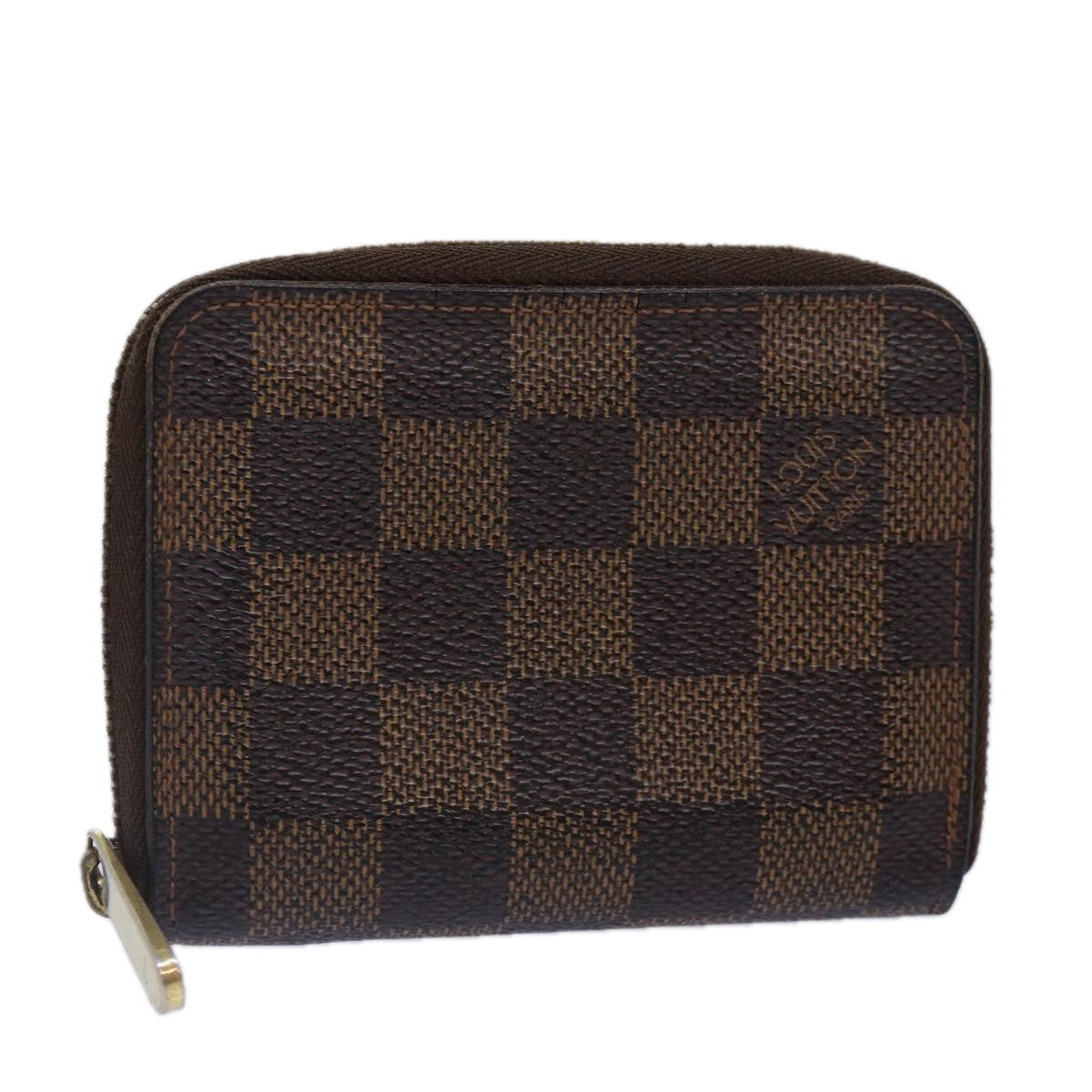 LOUIS VUITTON Damier Ebene Zippy Coin Purse N63070 LV bs17148