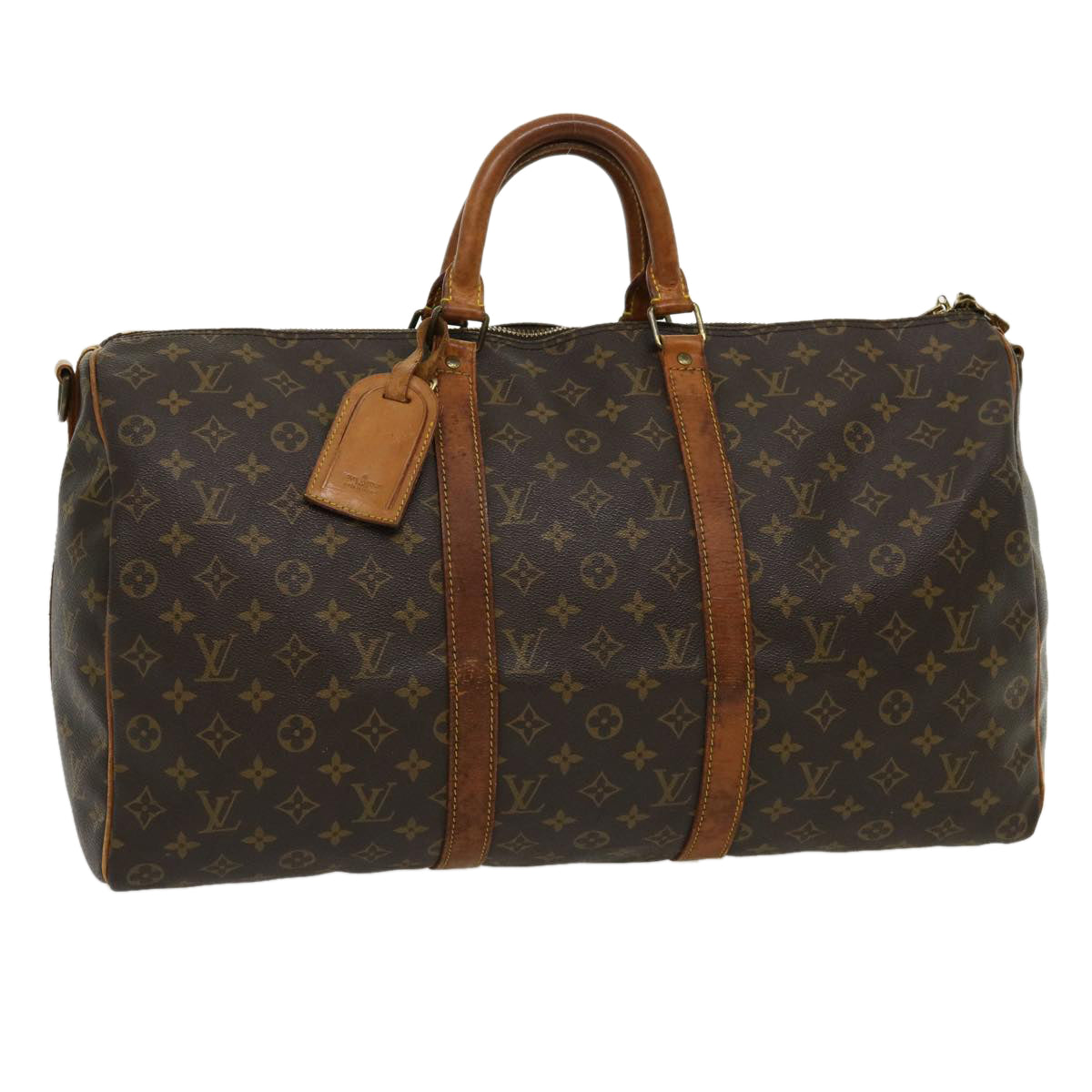 LOUIS VUITTON Monogram Keepall Bandouliere 50 Boston Bag M41416 LV bs1716