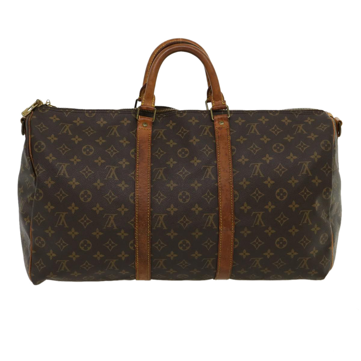 LOUIS VUITTON Monogram Keepall Bandouliere 50 Boston Bag M41416 LV bs1716