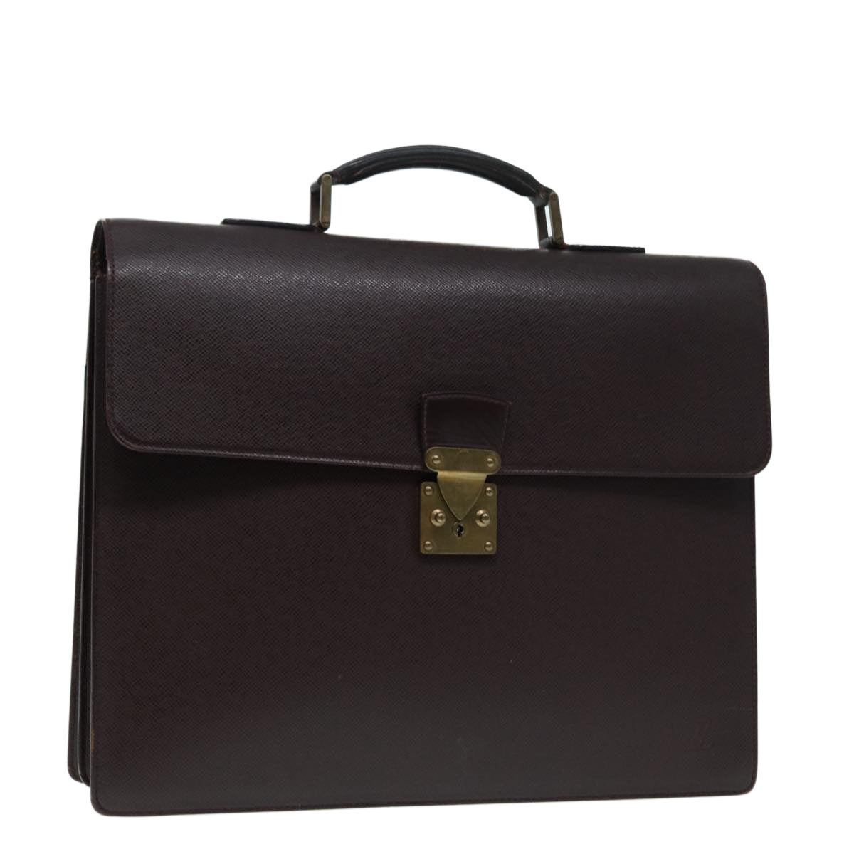 LOUIS VUITTON Taiga Serviette Moskova Business Bag Acajou M30036 LV bs17181