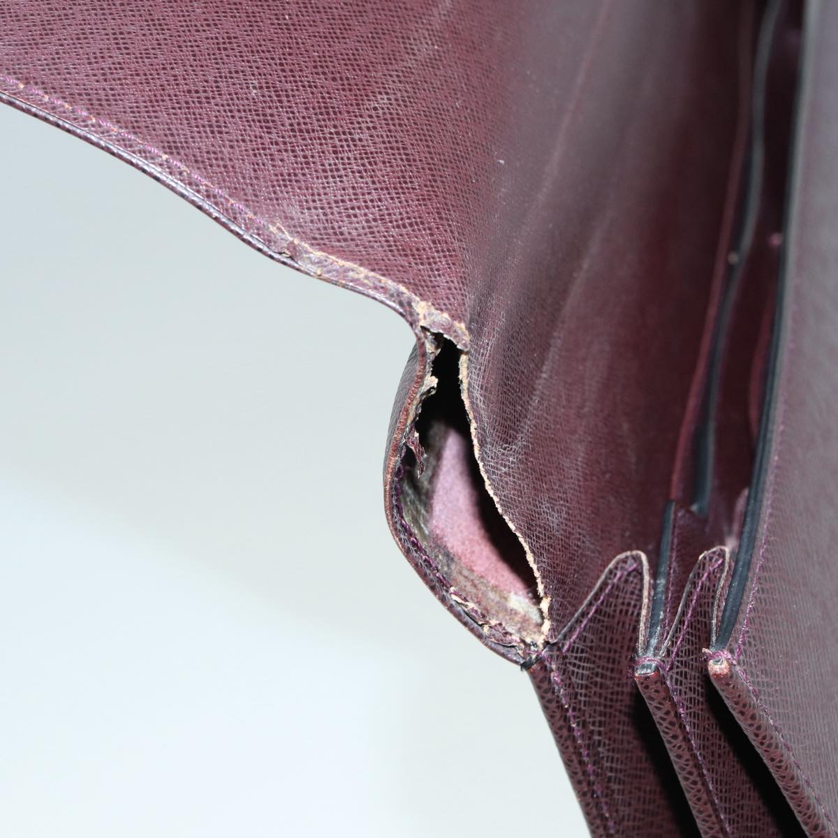 LOUIS VUITTON Taiga Serviette Moskova Business Bag Acajou M30036 LV bs17181