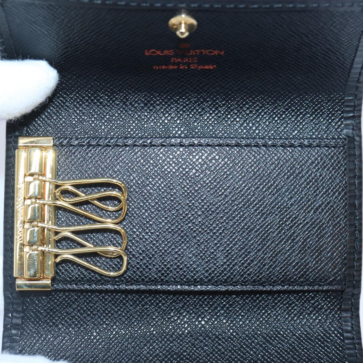 LOUIS VUITTON Epi Multicles 4 Key Case Noir M63822 LV bs17188